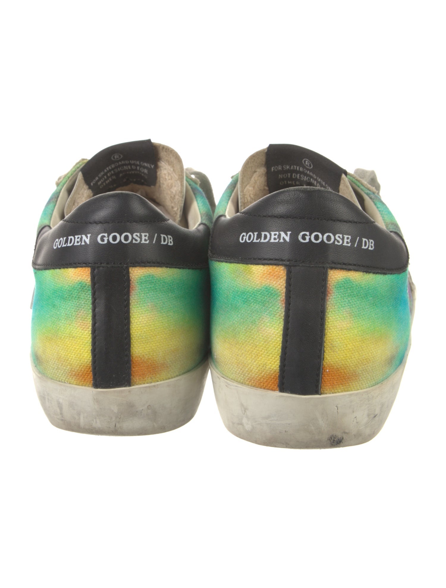 Golden Goose Canvas Printed Sneakers